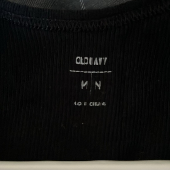Old Navy Black Cotton Tank Top - Size M - Picture 3 of 4